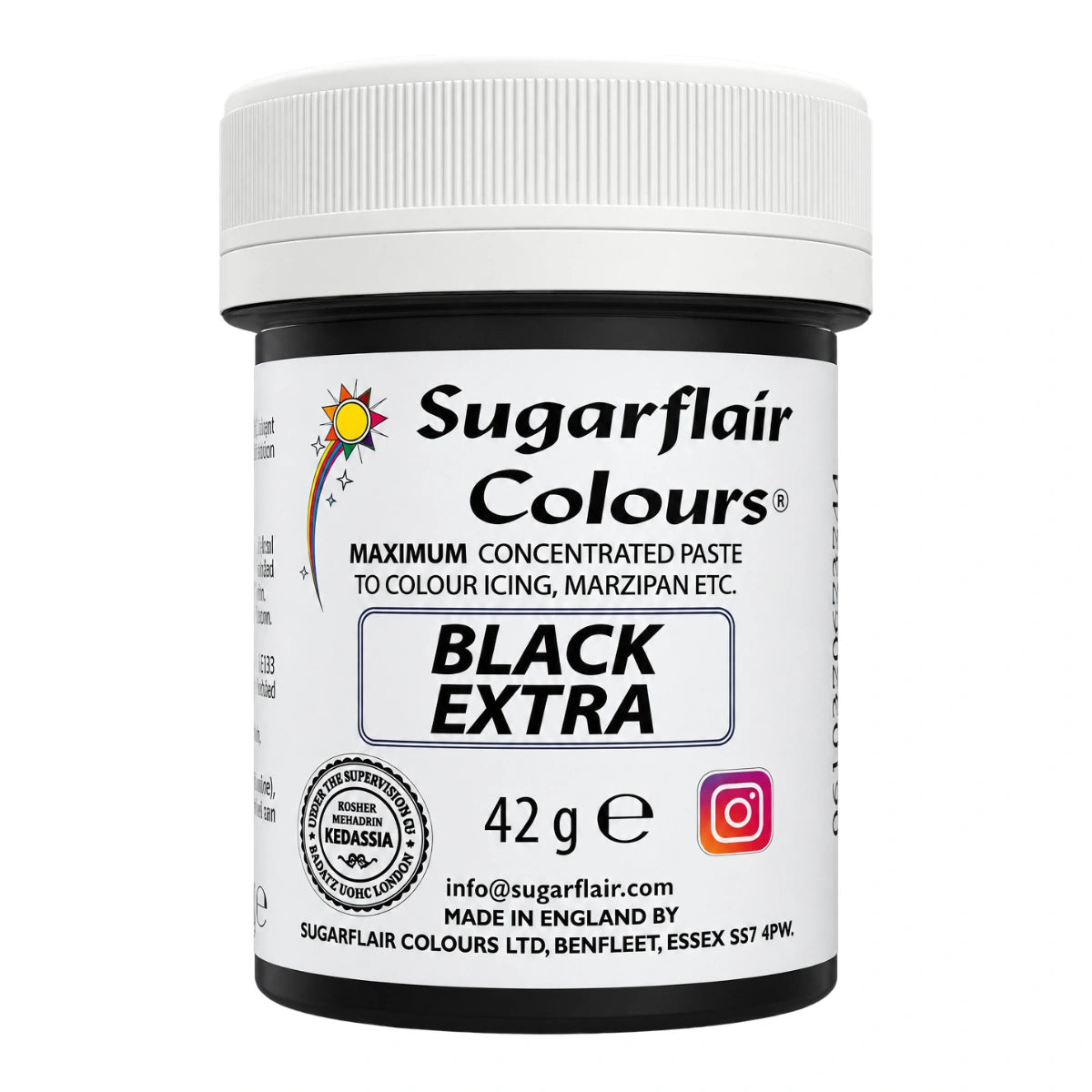 Black Extra Maximum Concentrated Food Colour 42g - Sugarflair