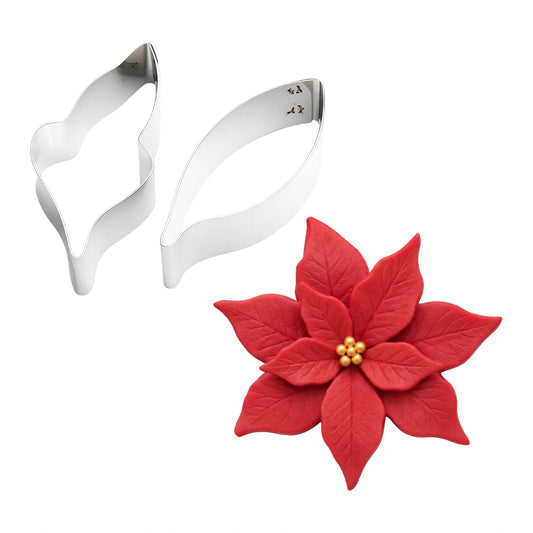 47mm x 22mm Poinsettia Cutter - Carolines