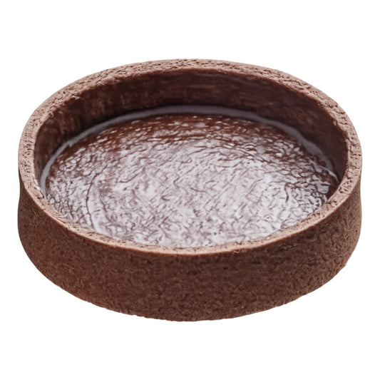 Chocolate Large Round Tart Shell (9 Pack) - Iconic Cake Art