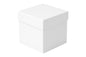 CAKE BOXES WHITE LID - 6 x 6 x 6in