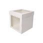 8 x 8 x 8 Inch Display Cake Box 2 Window - Iconic Cake Art