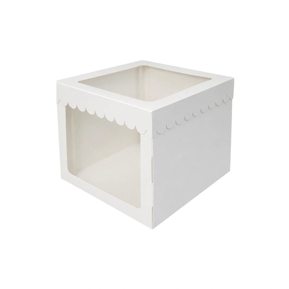 10 x 10 x 8 Inch Display Cake Box 2 Window - Iconic Cake Art