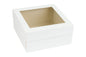 White Cake Box With Window - 14 x 14 x 6 Inch