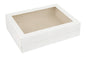 White Rectangle Cake Box with Window 14 Inch x 18 Inch x 6 Inch - Iconic Cake Art