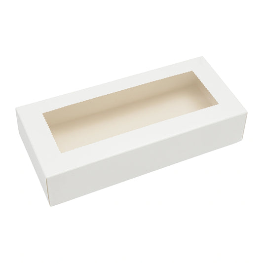 White Cookie Box 9 Inch x 4.5 Inch - Iconic Cake Art