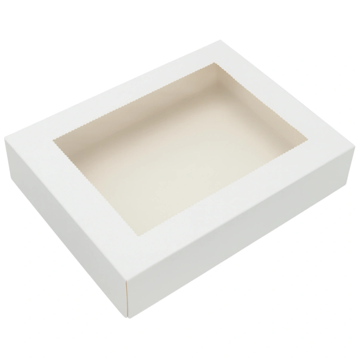 White Cookie Box 10 Inch x 7 Inch - Iconic Cake Art