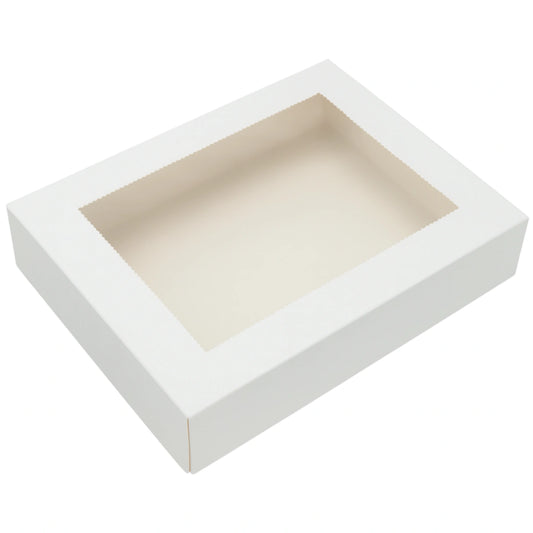 White Cookie Box 10 Inch x 7 Inch - Iconic Cake Art