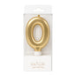 Gold Number 0 Candle - Bake Group