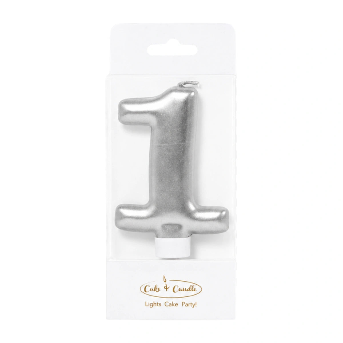 Silver Number 1 Candle - Bake Group