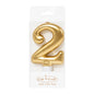 Gold Number 2 Candle - Bake Group