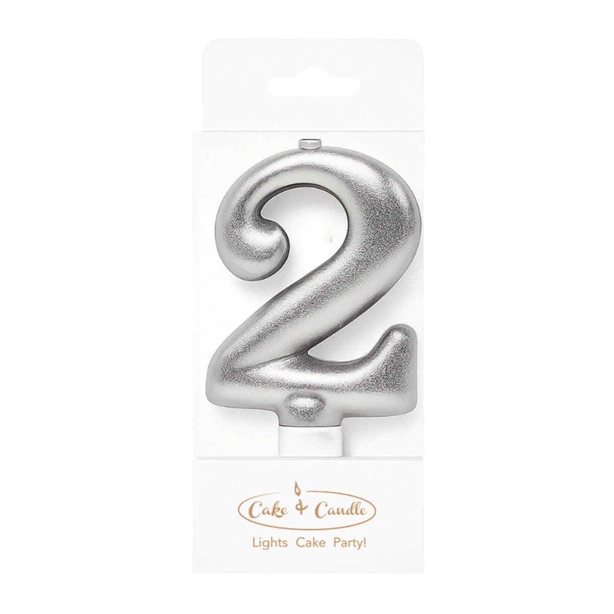 Silver Number 2 Candle - Bake Group