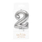 Silver Number 2 Candle - Bake Group