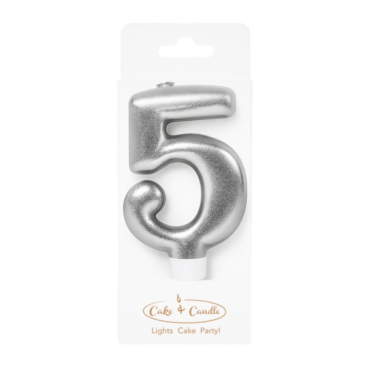 Silver Number 5 Candle - Bake Group