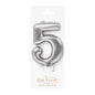 Silver Number 5 Candle - Bake Group