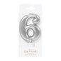 Silver Number 6 Candle - Bake Group