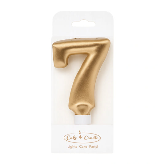 Gold Number 7 Candle - Bake Group