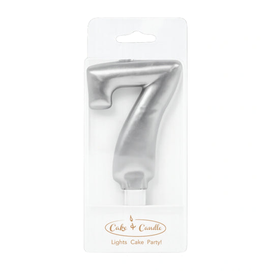 Silver Number 7 Candle - Bake Group