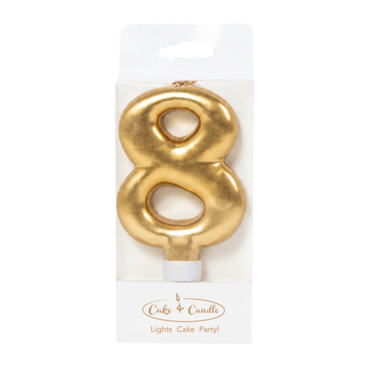 Gold Number 8 Candle - Bake Group