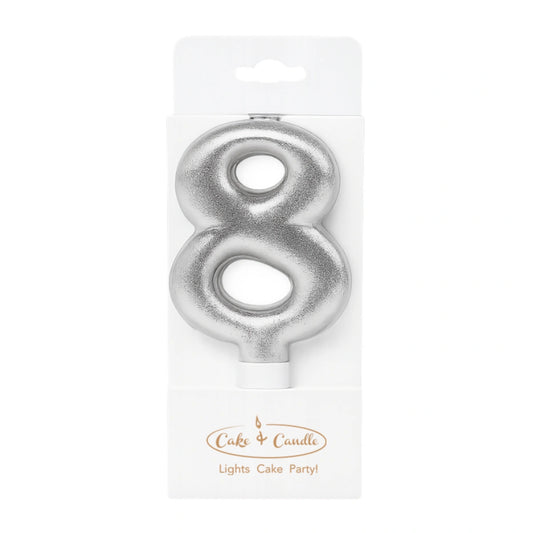 Silver Number 8 Candle - Bake Group