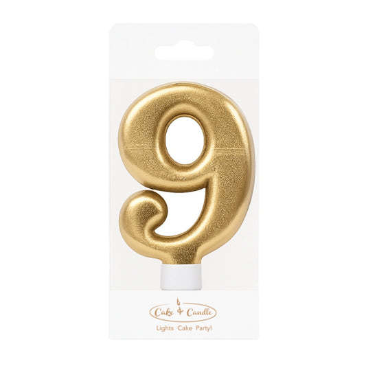 Gold Number 9 Candle - Bake Group