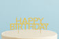 Gold Cake Topper - Caps Happy Birthday Cake &amp; - Cake and Candle