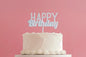 Bubblegum Milkshake Happy Birthday Cake Topper - by - Sprinks