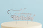 Silver Cake Topper - Happy Birthday 1 - Bake Group