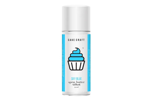 Sky Blue Spray Butter Velvet - Cake Craft 400ml - BSC