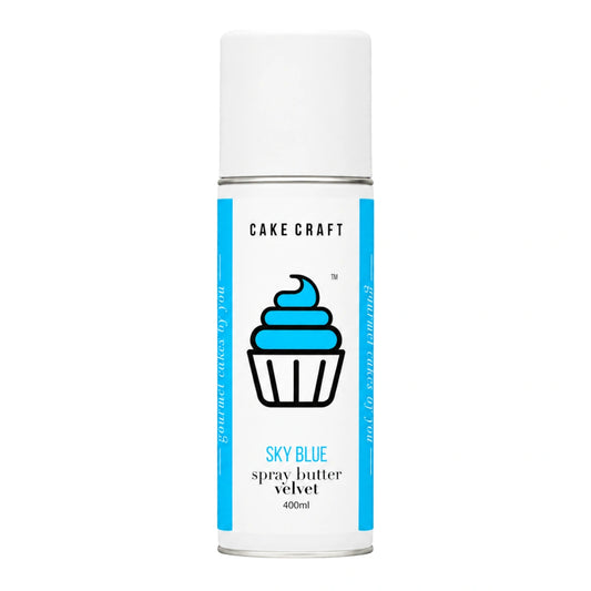 Sky Blue Spray Butter Velvet - Cake Craft 400ml - BSC