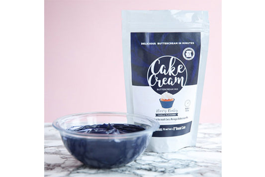 Cream Navy Blue Cake 400g - By Caitlin Mitchell