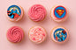 Superman Cupcake Image Sheet 2 Inch (15 Per ) - BSC