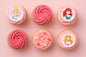 Disney Princess Cinderella Ariel Aurora Cupcake Image Sheet 2 Inch (15 Per ) - BSC