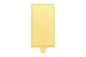 MINI RECTANGLE GOLD CAKE BOARD - SOFT CARDBOARD - 5.5cm x 12cm