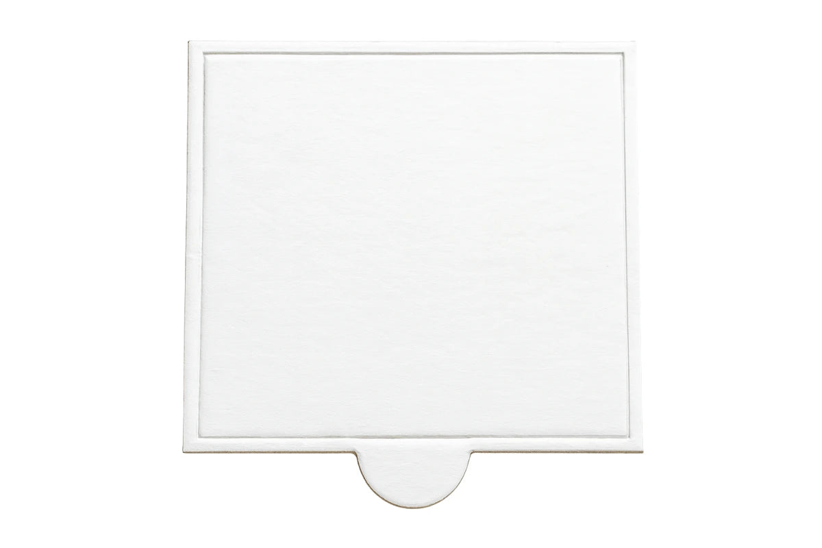 SQUARE CAKE BOARD - SOFT CARDBOARD - Silver
