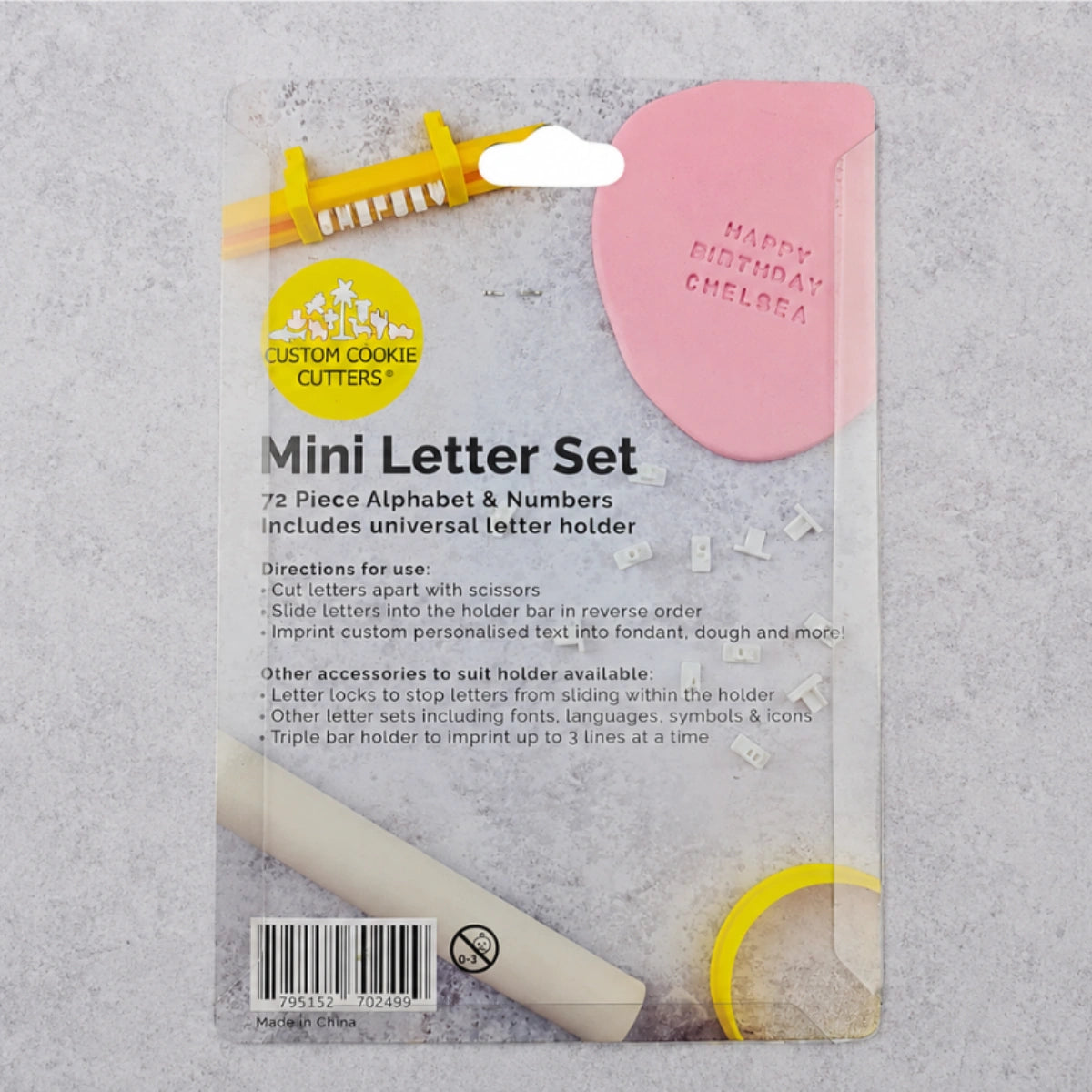 Mini Letter Set - Custom Cookie Cutters