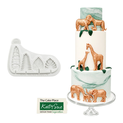 Mini Jungle Leaves Silicone Mould - Katy Sue