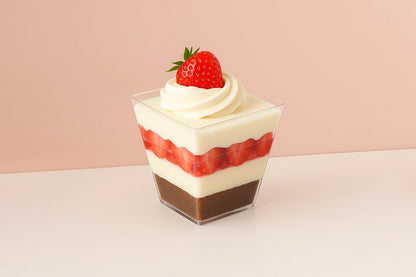 Square Mini Dessert Cup 60ml (10 Pack) - Iconic Cake Art