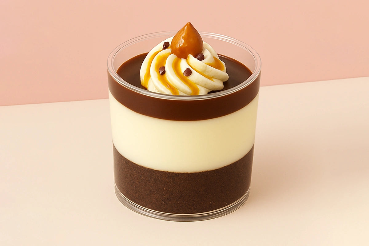 Round Flat Dessert Cup 60ml (10 Pack) - Iconic Cake Art