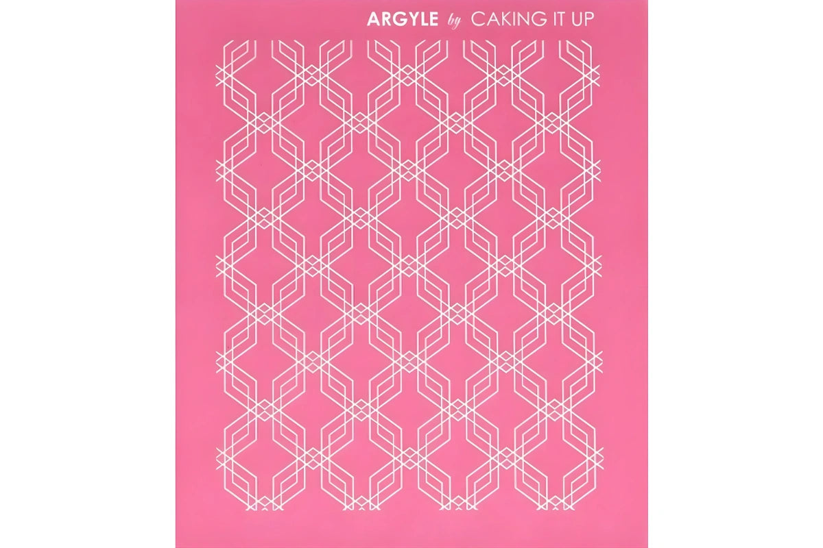 Argyle Mesh Stencil - Caking It Up