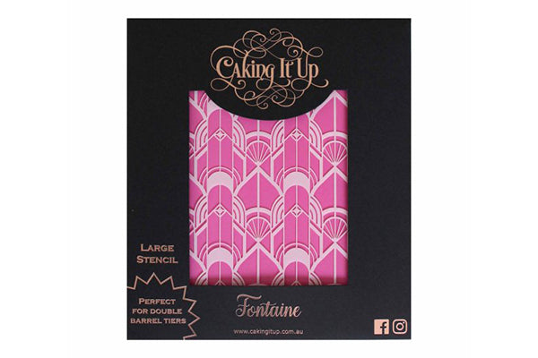 Fontaine Cake Stencil - Caking It Up