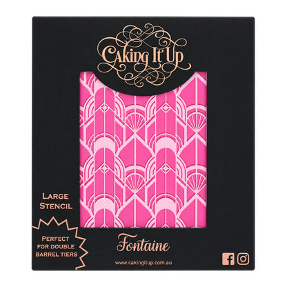 Fontaine Cake Stencil - Caking It Up