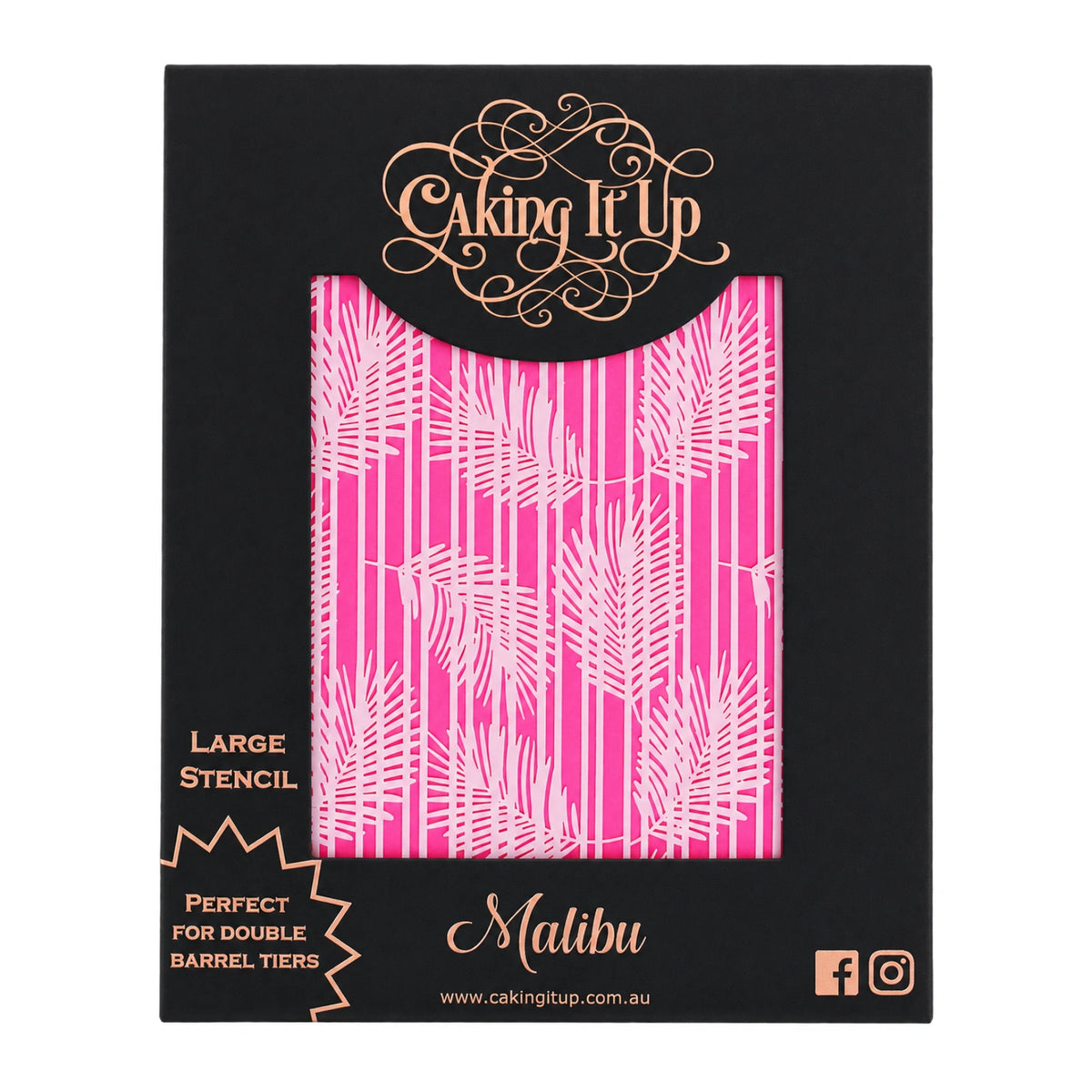 Malibu Cake Stencil - Caking It Up