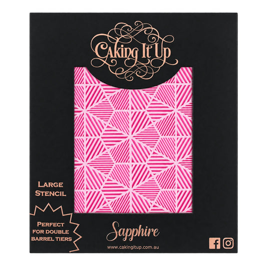 Sapphire Cake Stencil - Caking It Up