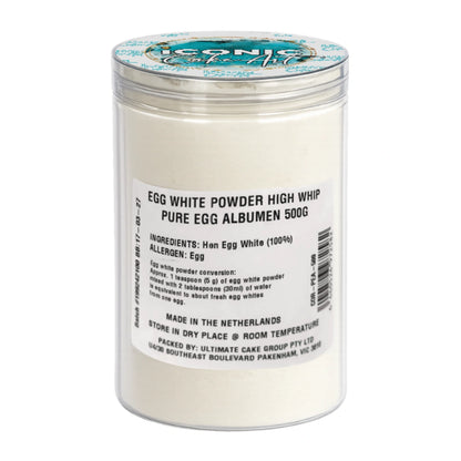 White Egg Powder High Whip 500g - Iconic Cake Art