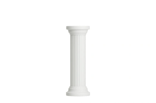 White Round Pillars Carolines Sugar Art - CP140