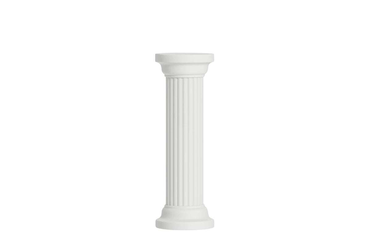 White Round Pillars Carolines Sugar Art - CP152