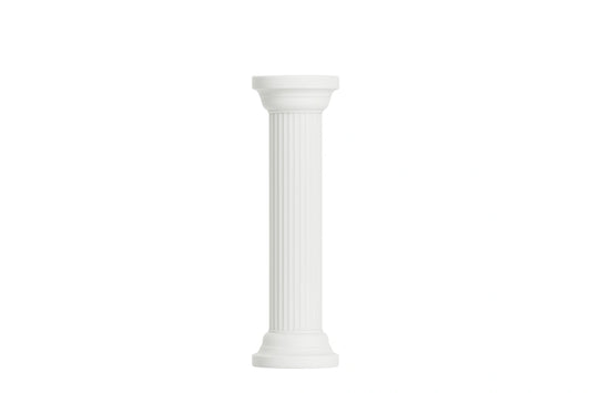 White Round Pillars Carolines Sugar Art - CP180