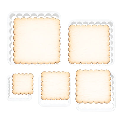 Plain Scalloped Square Set 5 - Loyal