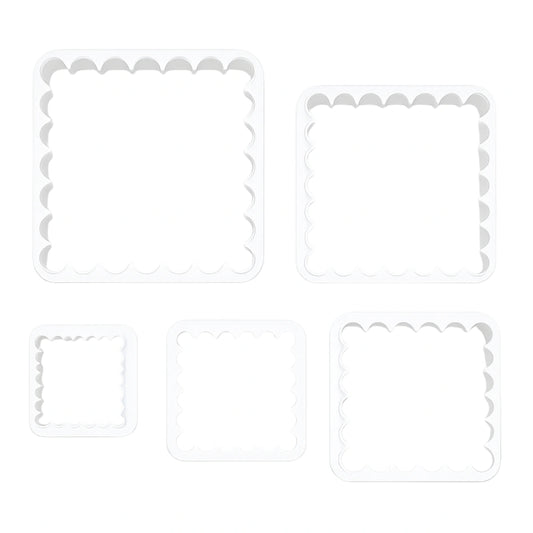 Plain Scalloped Square Set 5 - Loyal