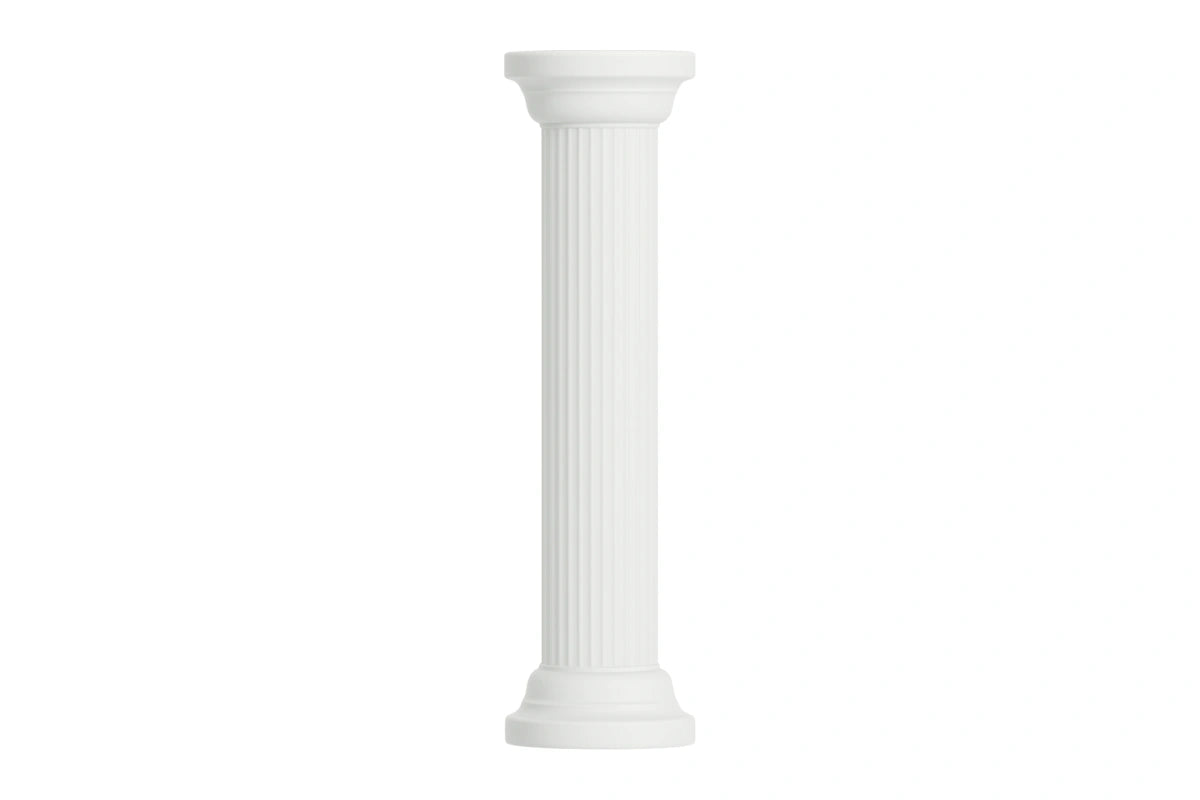 White Round Pillars Carolines Sugar Art - CP220